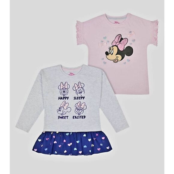 NWT DISNEY JUNIOR SET OF TWO GIRLS SHIRTS - Picture 1 of 4